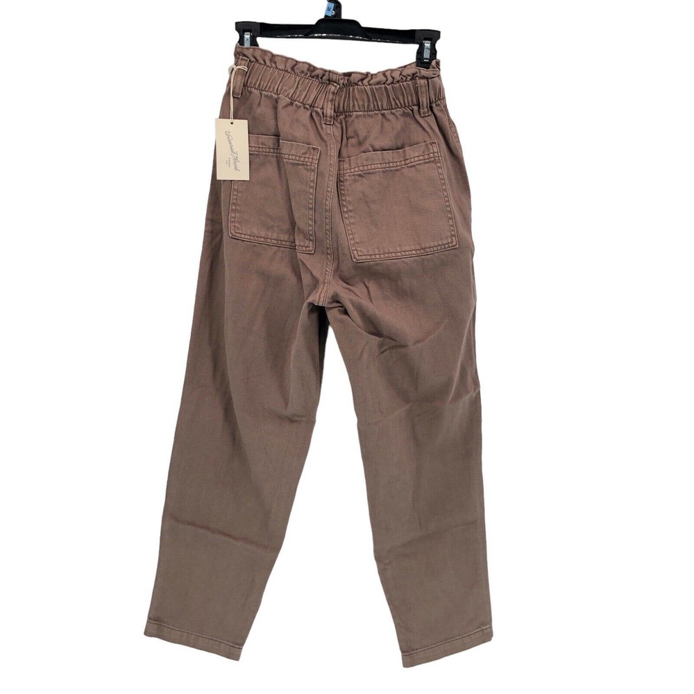 NEW Universal Thread High Rise Waisted Paperbag Tapered Jeans Denim Pants Size 4 - Picture 6 of 8